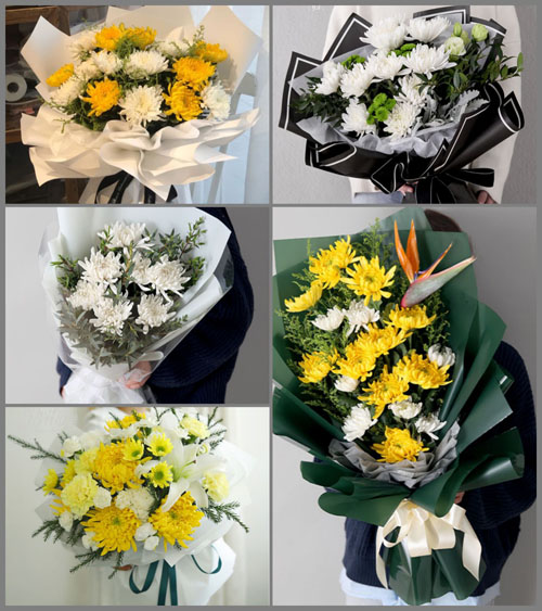 贵州遵义红花岗区喇叭镇瓦龙村白事花束代送